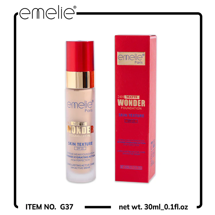 Emelie 24H Matte Wonder Foundation Skin Texture 
