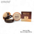 Emelie makeup compact and packaging on a white background