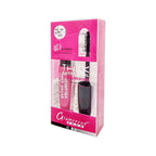 Glamorous Lace packaging with a pink background and product images.