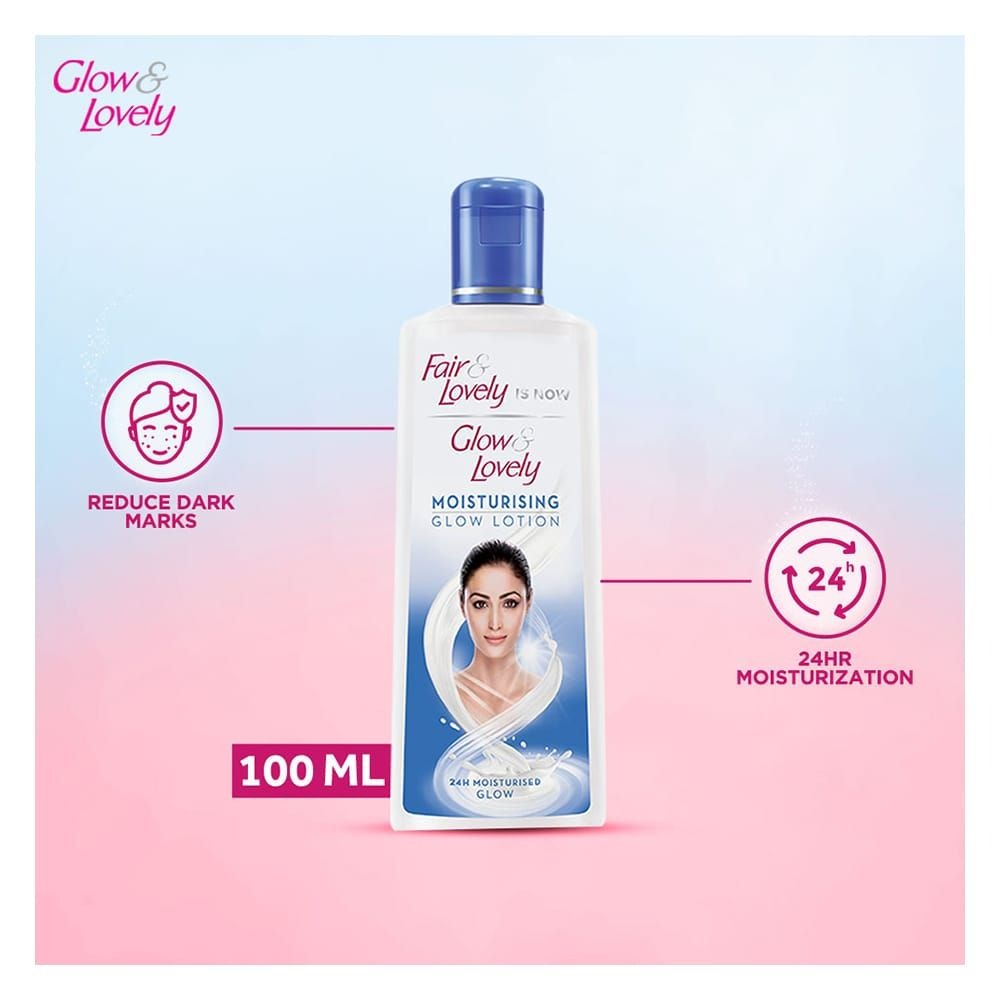 Fair & Lovely Is Now Glow & Lovely Moisturising Glow Lotion, 100ml