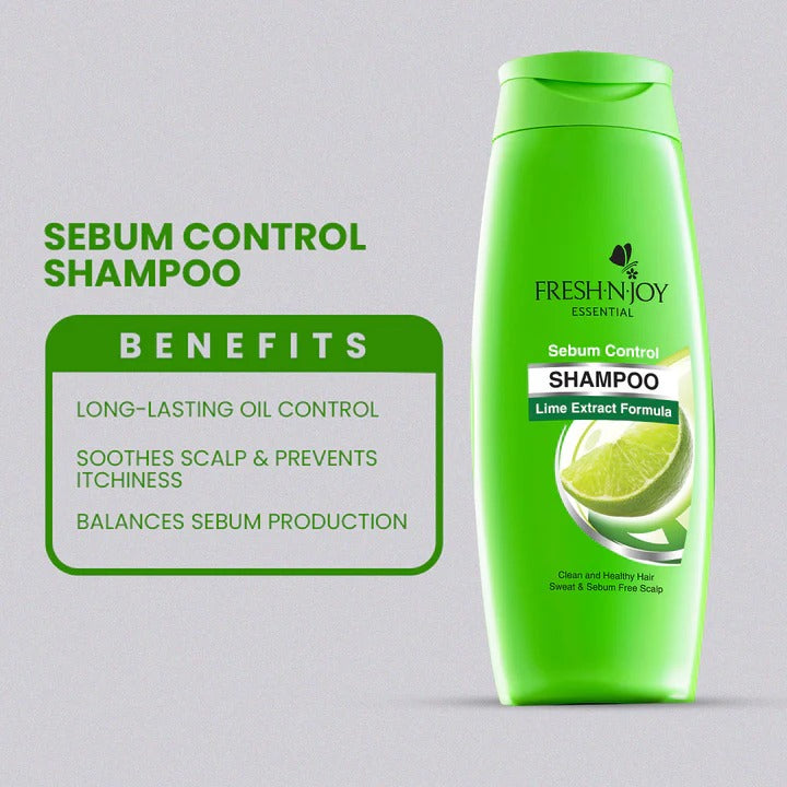 Fresh n Joy Shampoo - Sebum Control with Lime Extract Formula