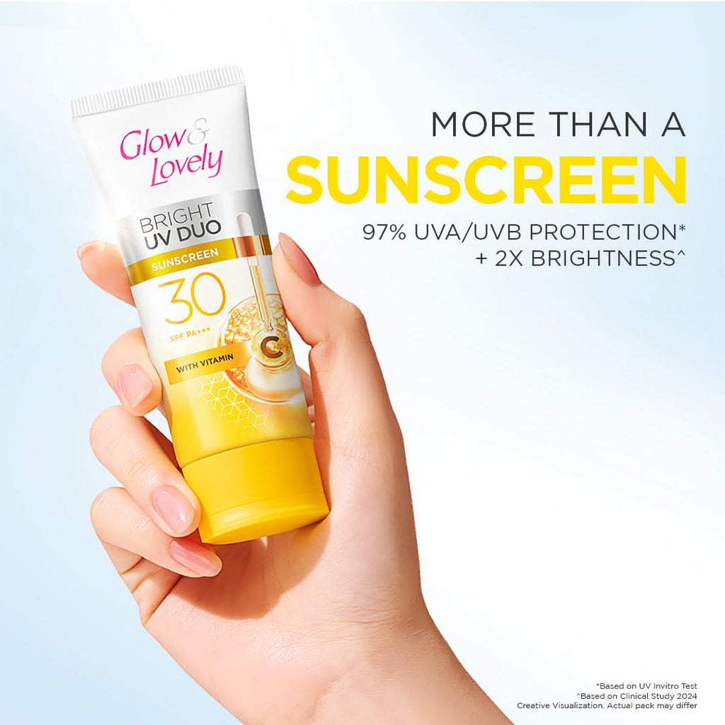 GLOW&LOVELY BRIGHT UV DUO SUNSCREEN 30 SPF+  25g
