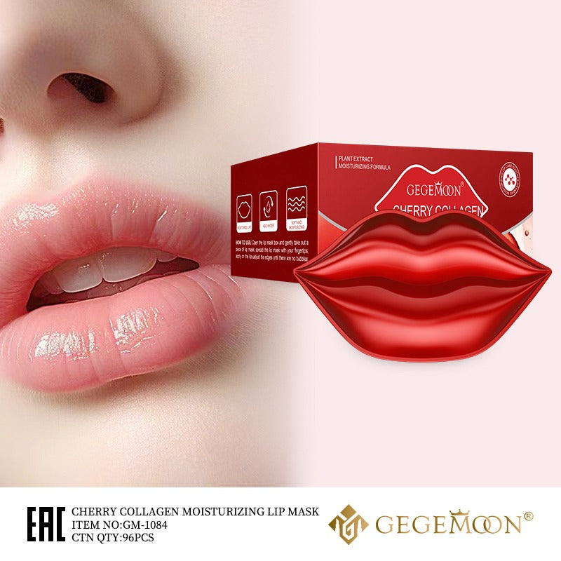 Lip mask packaging with a close-up of lips and GEGEMON branding.