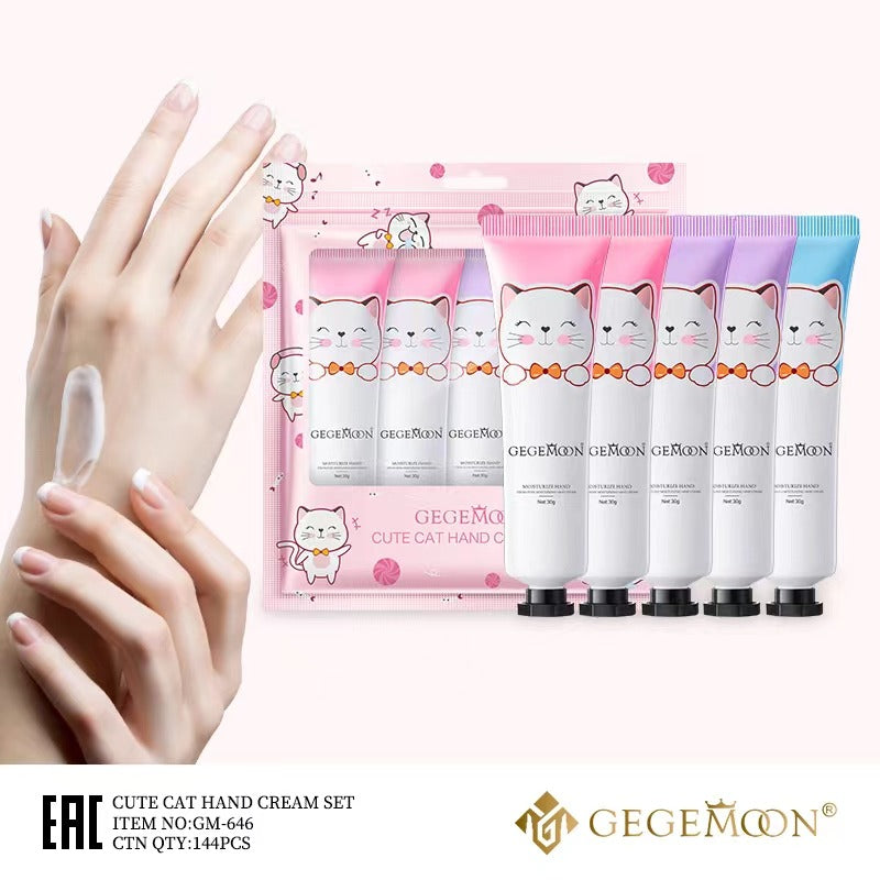 Gegemoon Cute Cat Hand Cream Set