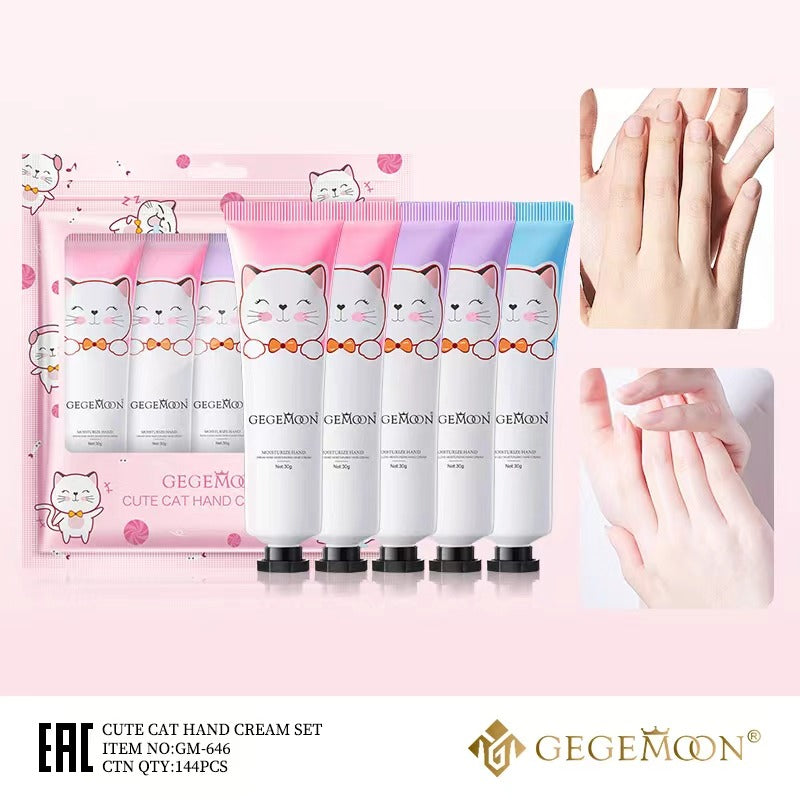 Gegemoon Cute Cat Hand Cream Set