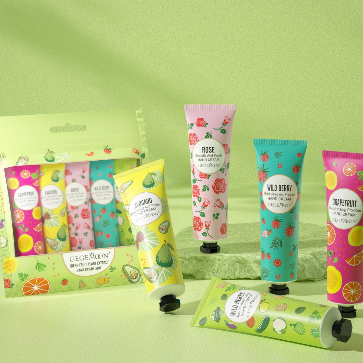 Gegemoon Fresh Fruit Plant Extract Hand Cream