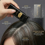 Gegemoon Water and Sweat Proof Hair Comb Dye – Long Lasting, Easy to Use, Safe & Effective Hair Coloring Solution (Black)