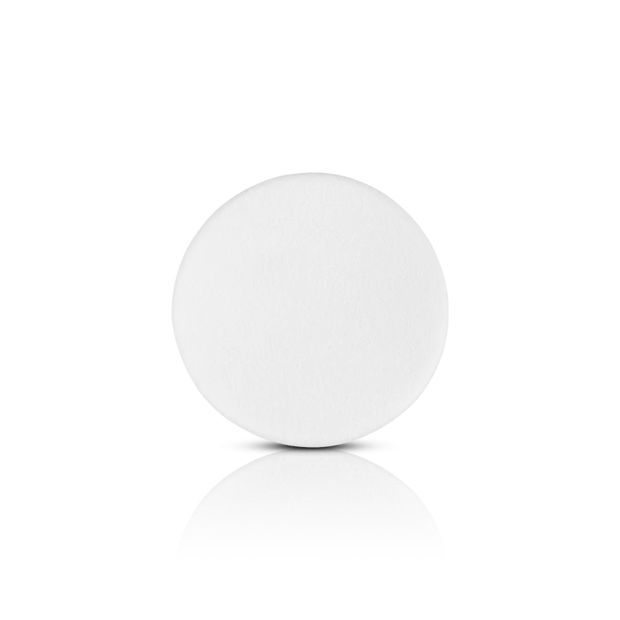 Glamorous Face -B-Puff-Round-White-New