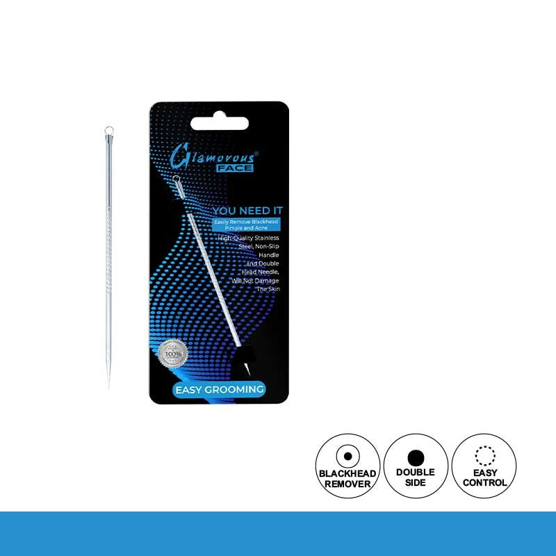 Packaged blackhead remover with brand logo on a white background