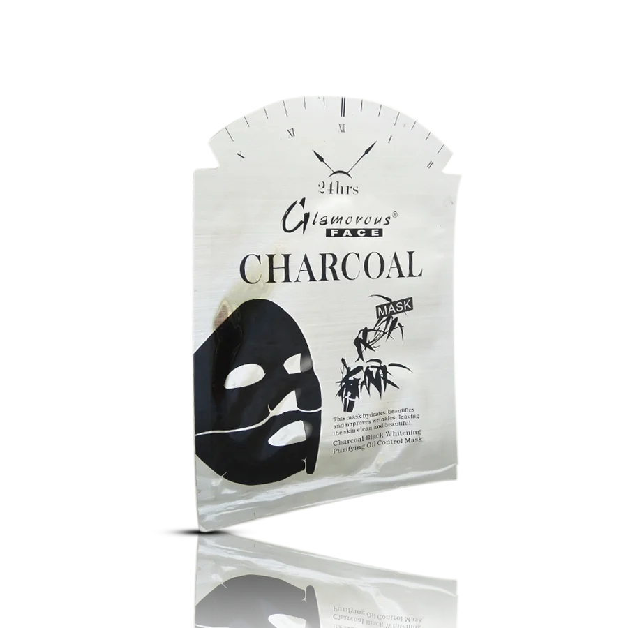 Glamorous Face Charcoal Mask packaging on a white background