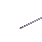 Metal tool with textured handle on a white background