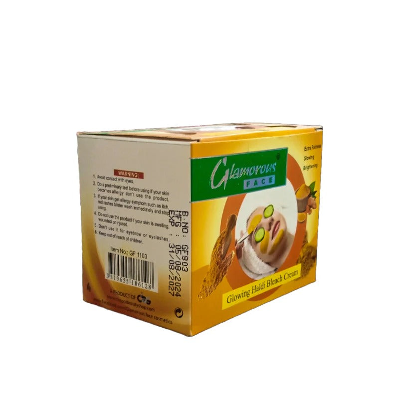 Glamorous Pack box with branding and product image on a white background