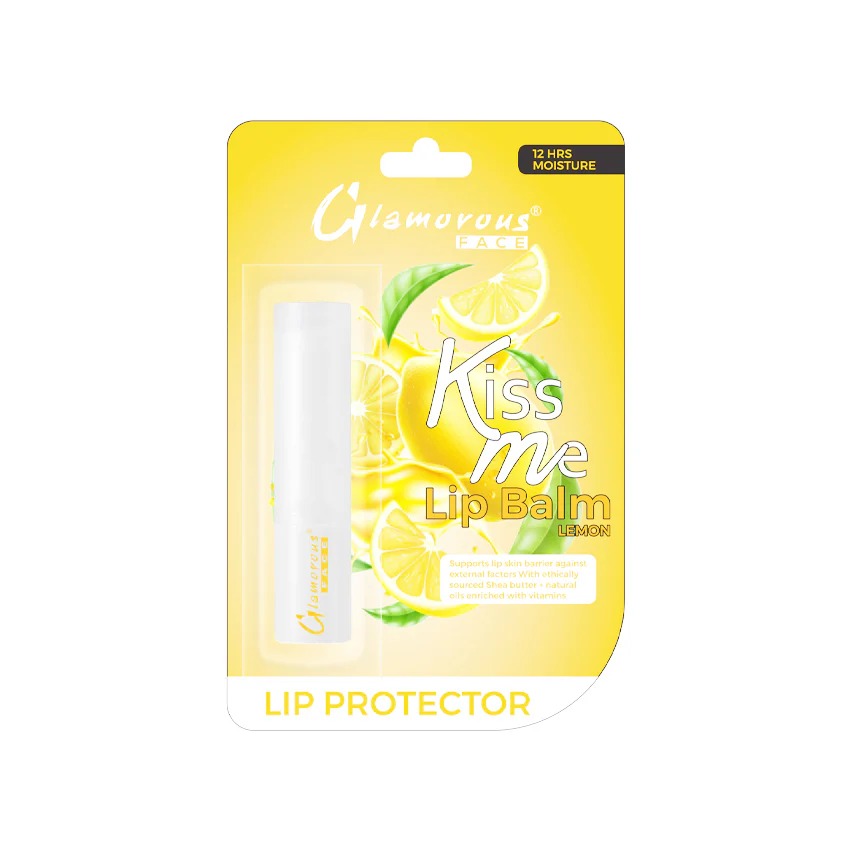 Glamorous Face Kiss Me Lip Balm - Lemon
