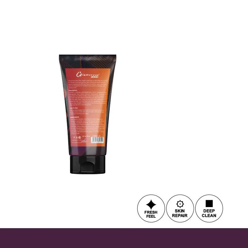 Glamorous Face Men Energy Charge Face Wash - Brightening & Energizing Deep Clean Formula