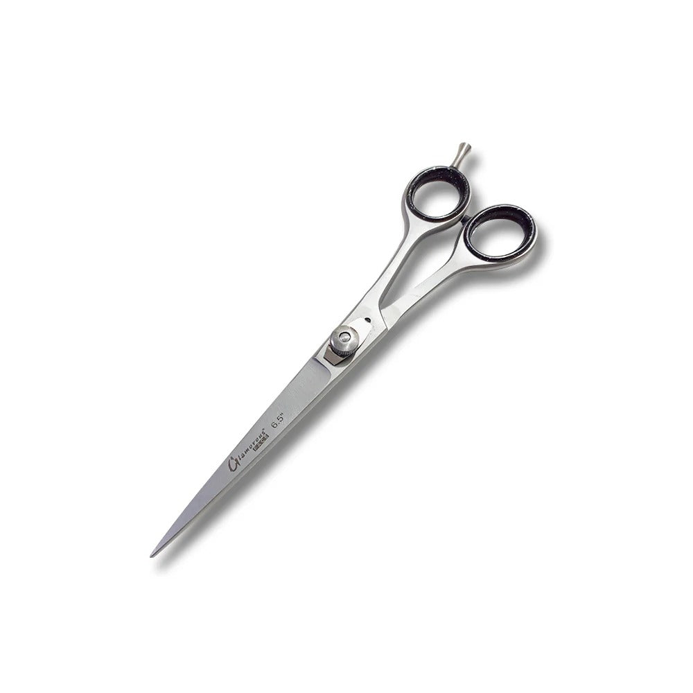 Hair cutting scissors on a white background