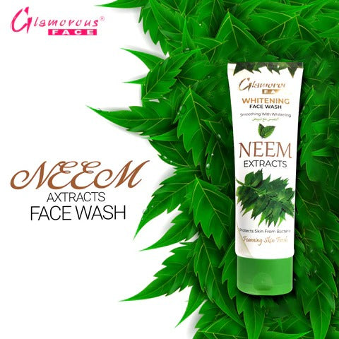 Glamorous Face Whitening Neem Extracts Face Wash 100gm