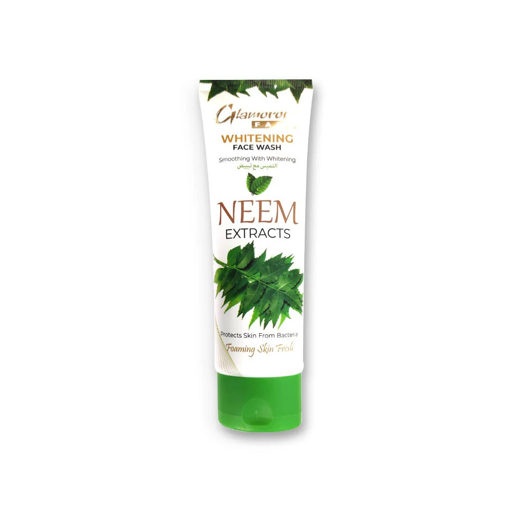 Glamoren Whitening Face Wash with Neem Extracts on a white background