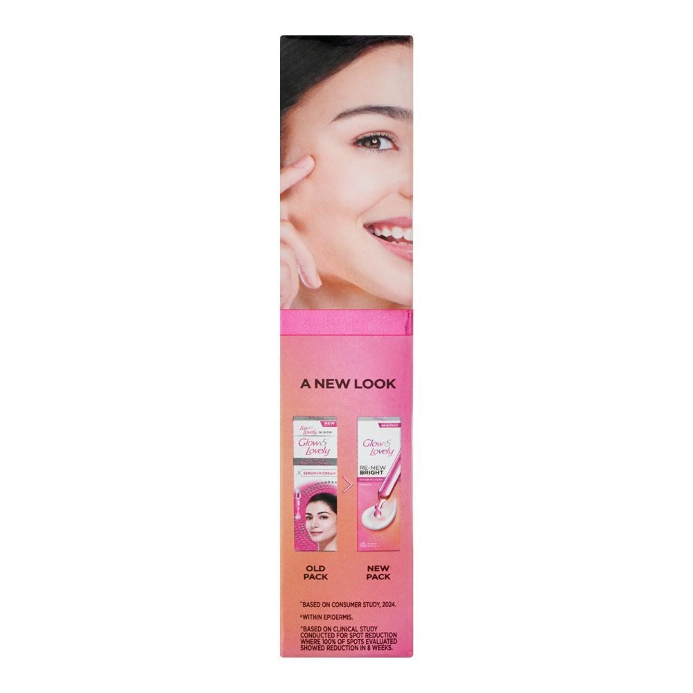 Glow & Lovely Re-New Bright Serum In Cream, Niacinamide, Glycerin, 25g