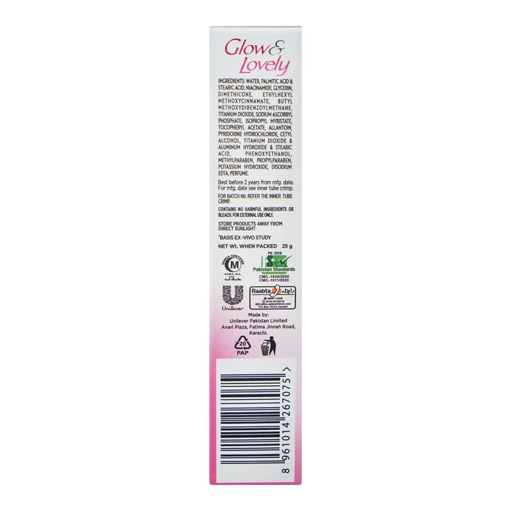 Glow & Lovely Re-New Bright Serum In Cream, Niacinamide, Glycerin, 25g