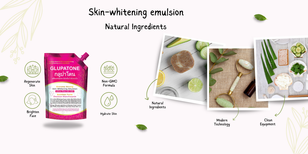 Glupatone Extreme Strong Whitening Emulsion Ultra Plus GS-120 For Face & Body