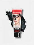 Golden Pearl blackhead removing mask tube with black mask on a white background