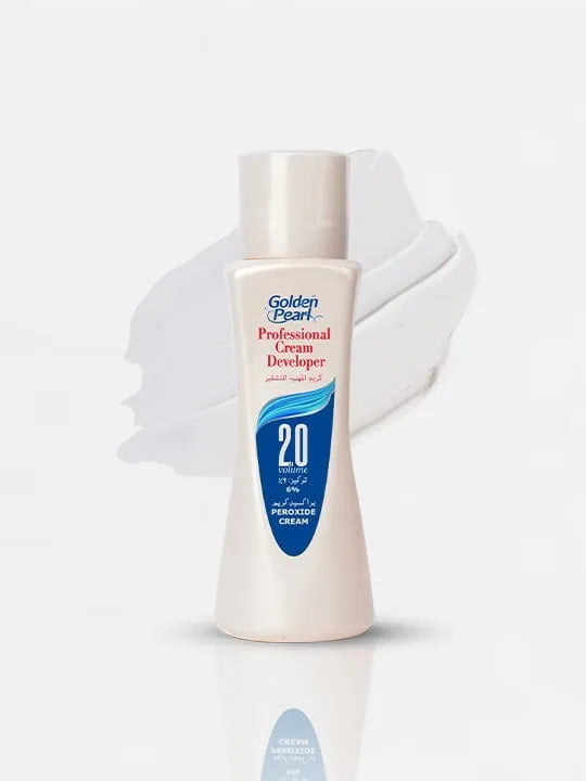 Golden Pearl Professional Cream Developer bottle on a white background