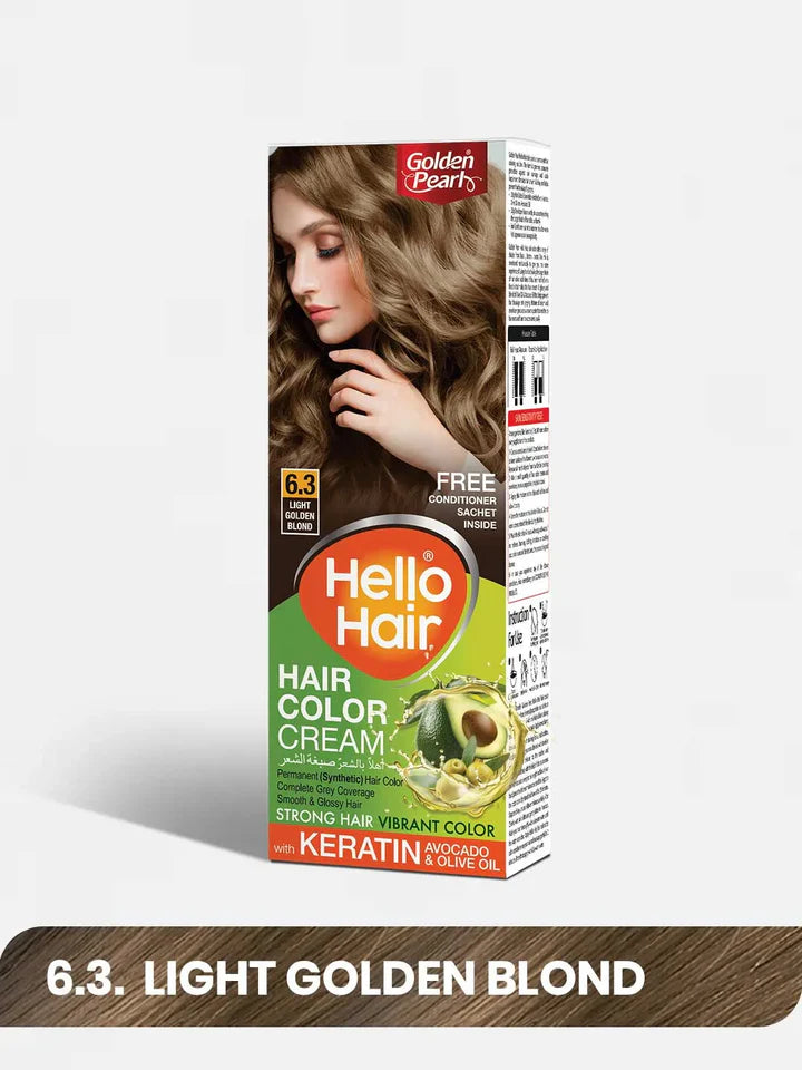 Golden Pearl Hello Hair - Hair Color Cream