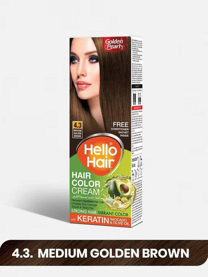 Golden Pearl Hello Hair - Hair Color Cream