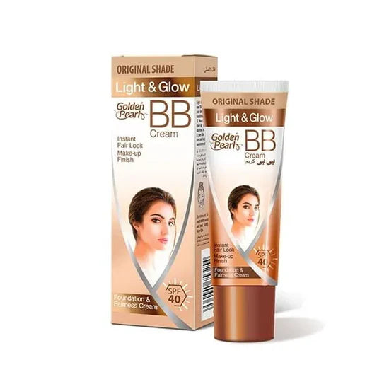 Golden Pearl BB Cream packaging with tube and box on a white background