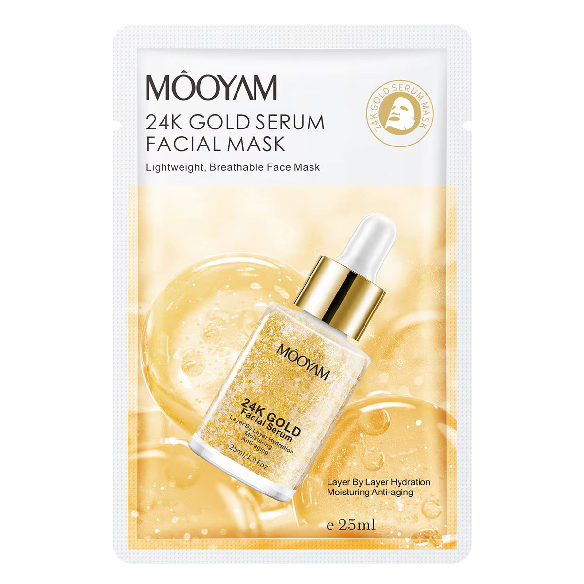 24K Gold Face Sheet Mask Skincare Hydrating Face Masks