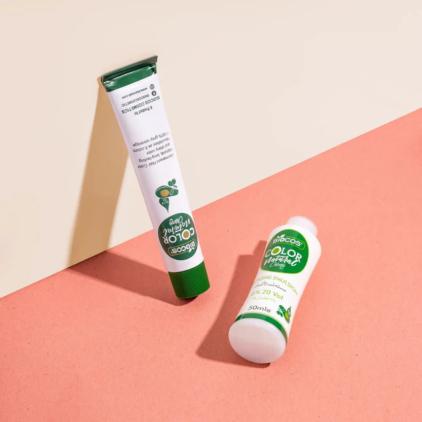 BIOCOS Hair Color Tube – Vibrant Long-Lasting Color with Olive Oil & Avocado