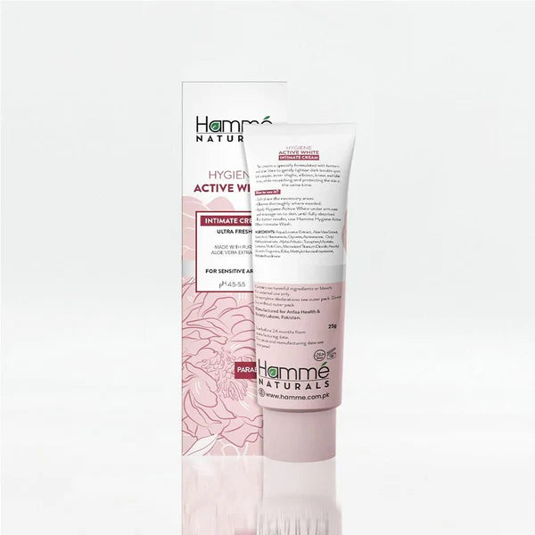 Hémè Naturals intimate care product packaging on a white background