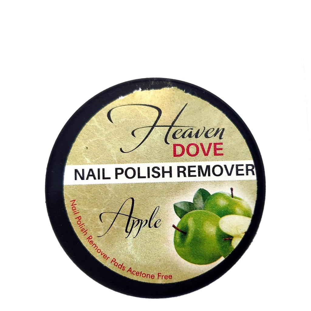 Heaven Dove Apple nail polish remover container on a white background