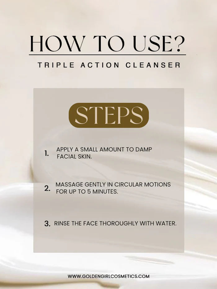 Golden Girl Triple Action Cleanser | Cucumber, Lemon & Almond