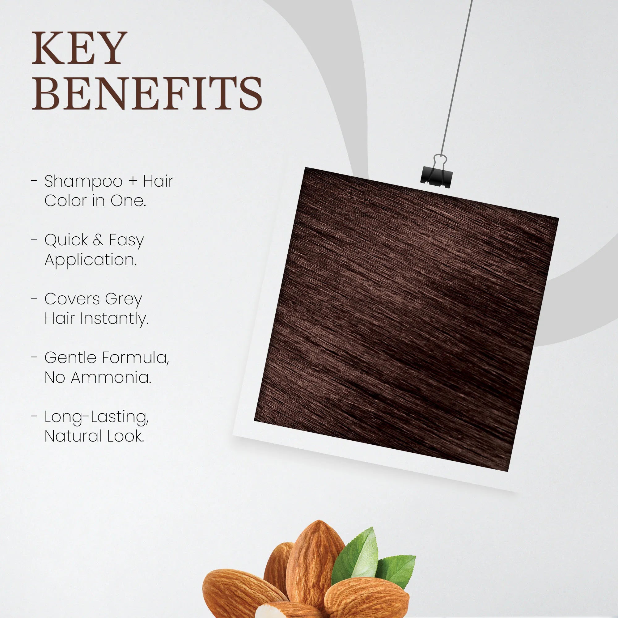 KalaKola Hairwell Shampoo Hair Color (Dark Brown) Sachet