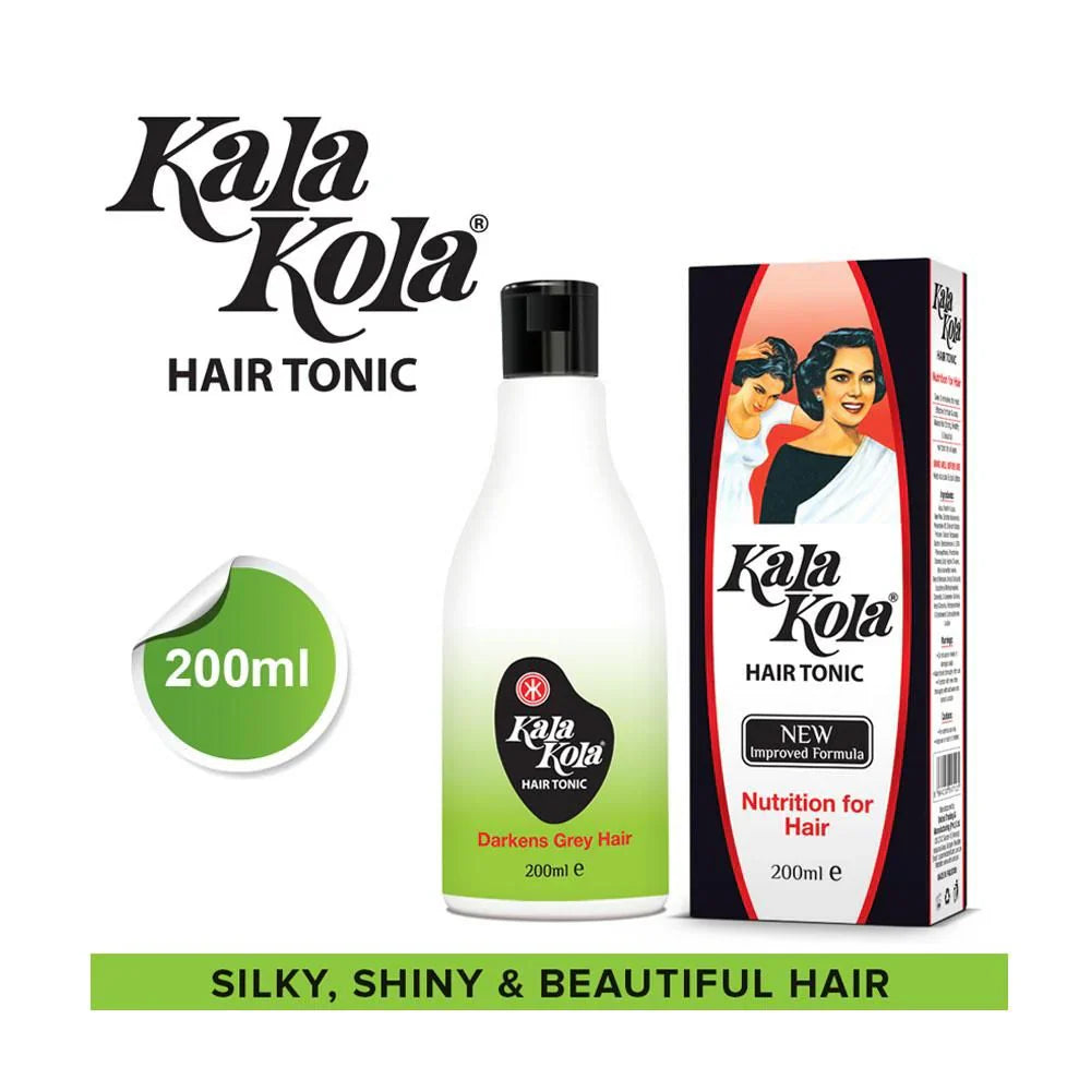 Kala Kola hair tonic bottle and packaging on a white background