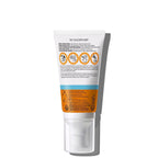 Tube of sunscreen with label on a white background