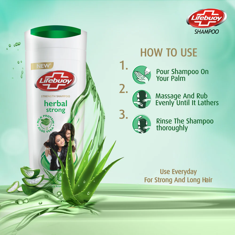 Lifebuoy Herbal Strong Shampoo 90Ml