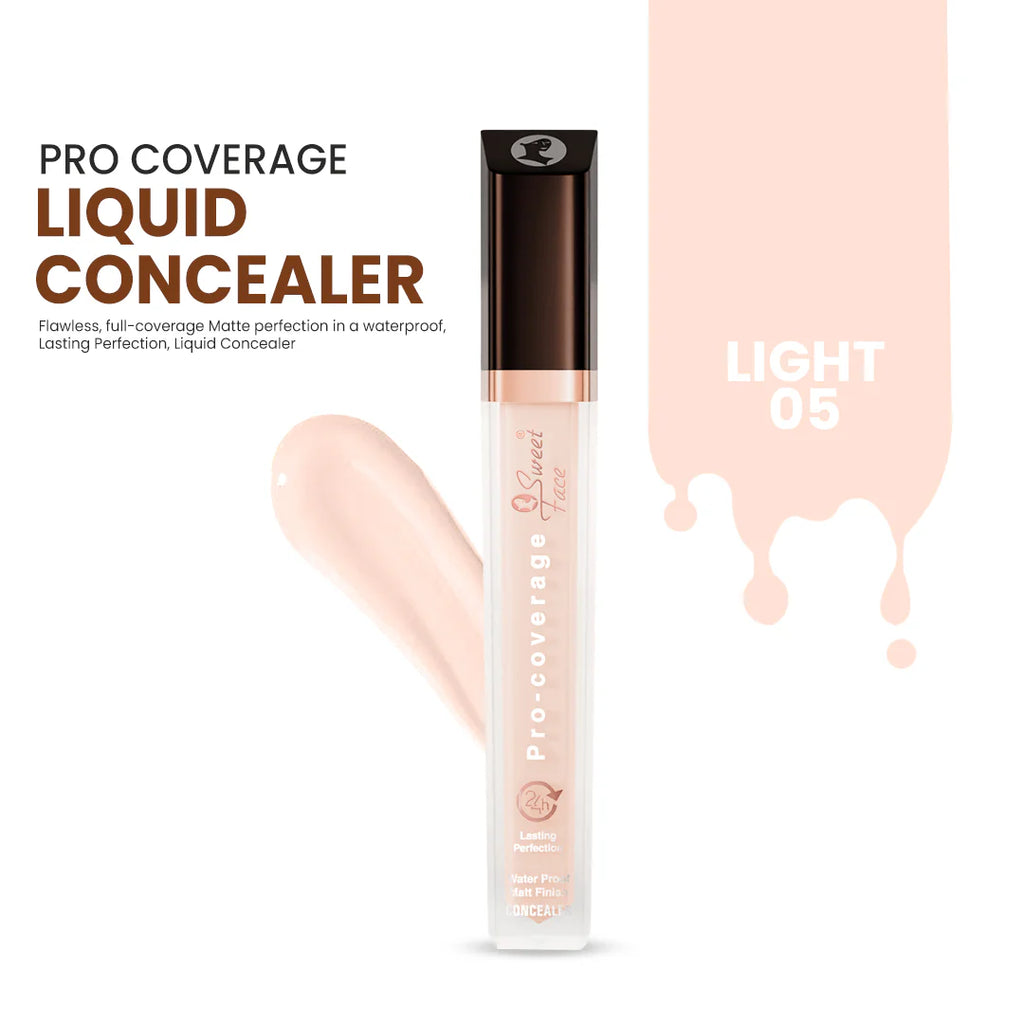 Pro Coverage Liquid Concealer with applicator on a white background