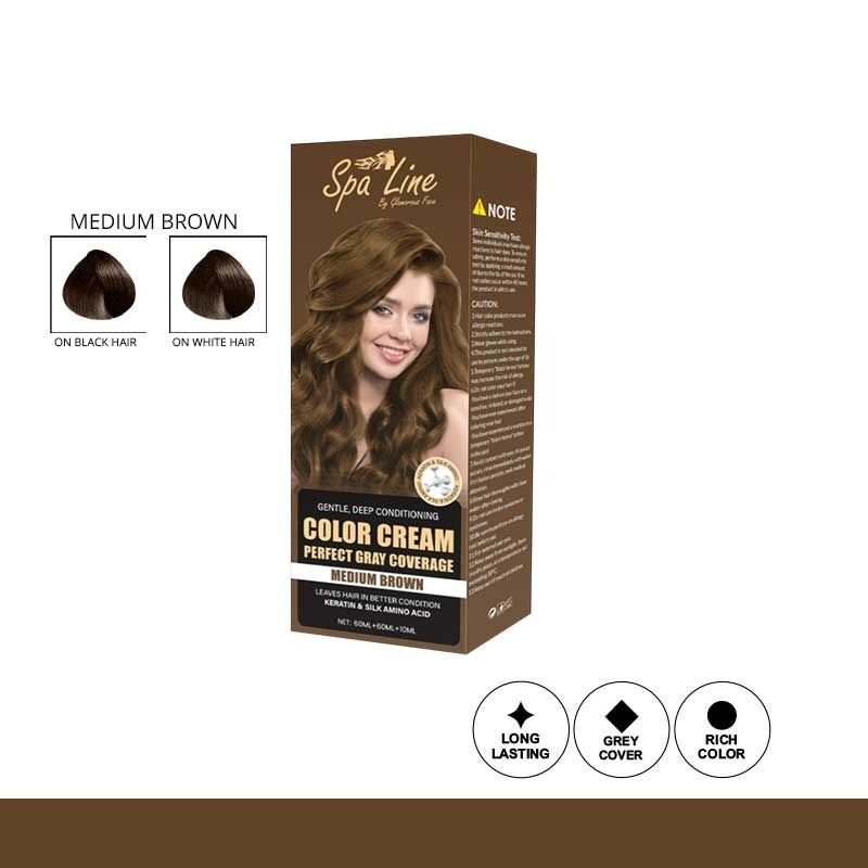 Box of Glamorous Face Hair Color Cream Perfect Gray Coverage