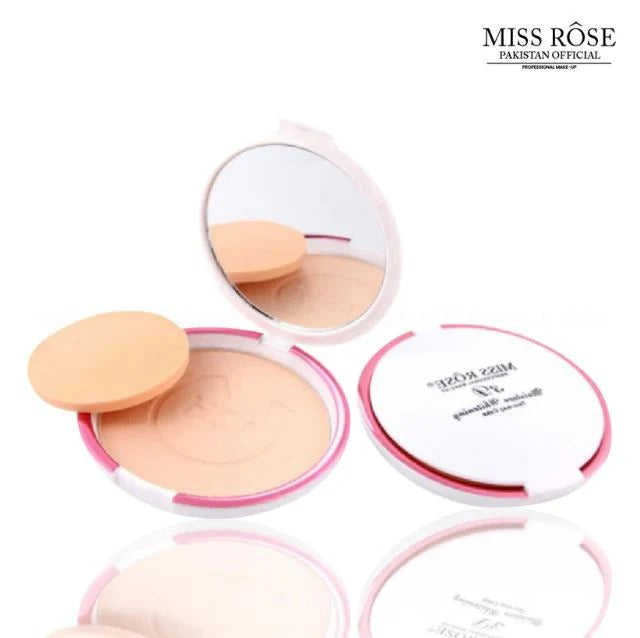 MISS ROSE 3D Contour Moisture Whiteing Two-way Pressed Powder Cake