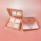 Natao highlight palette with four shades on a pink background