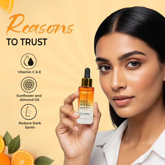 Maliao Magic Perfect Nectar Royal Vitamin C+E Serum – Restores Glow, Replenishes And Nourishes Dry, Dull Skin