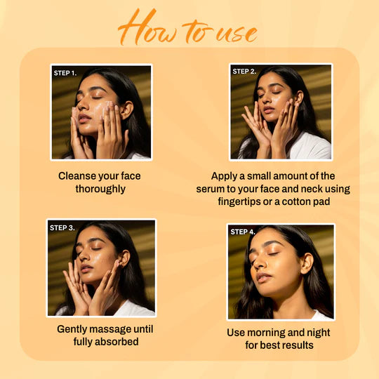 Maliao Magic Perfect Nectar Royal Vitamin C+E Serum – Restores Glow, Replenishes And Nourishes Dry, Dull Skin