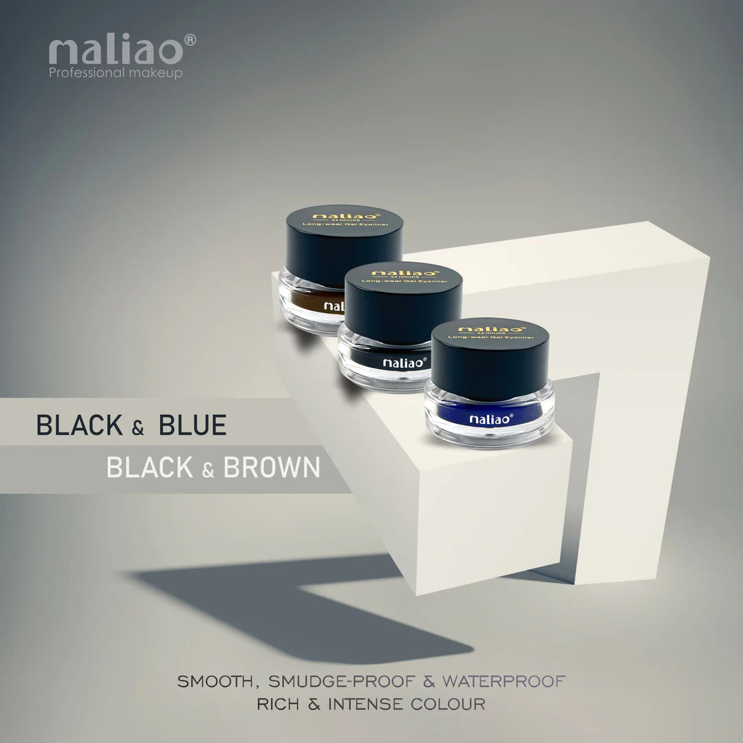 Maliao Professional Long Wear Black And Brown Gel Eyeliner