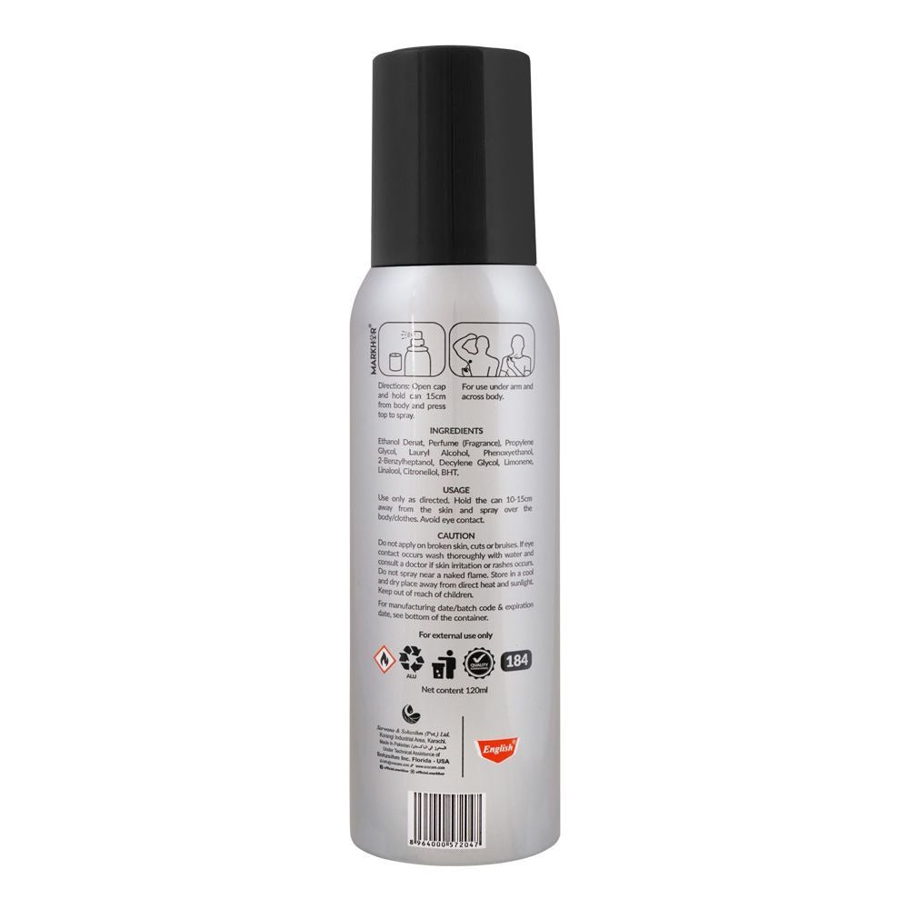 Markhor Code Body Spray (Non-Gas) 120ml