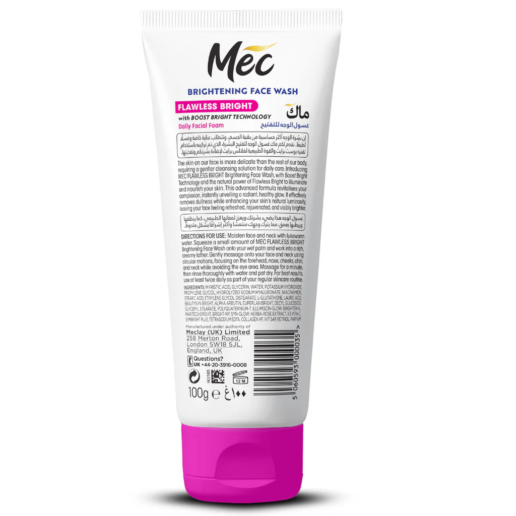 Mec Brightening Flawless Bright Face Wash