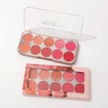 Miss Rose makeup palette with open lid showing color swatches on a white background