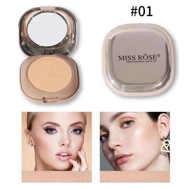 Miss Rose Pink Metallic Mirror Dual Compact powder | Shade 01
