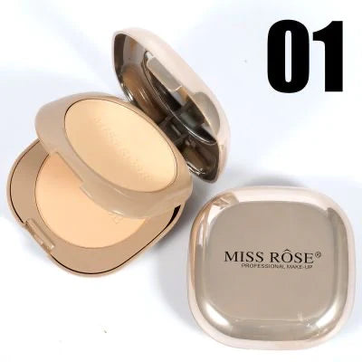Miss Rose Pink Metallic Mirror Dual Compact powder | Shade 01